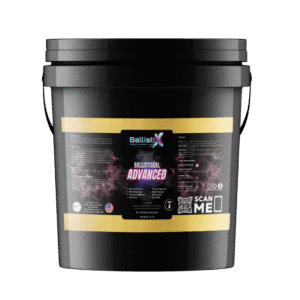 Ultra-hard high-gloss polyester floor coating for industrial hangars and warehouses; superior chemical and mechanical resistance.