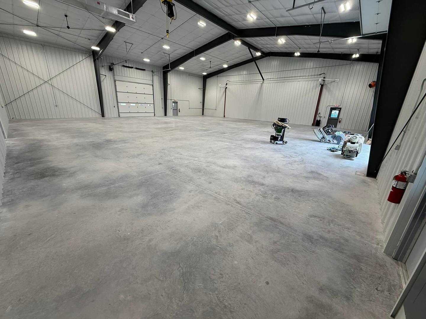 Concrete surface preparation before coating installation