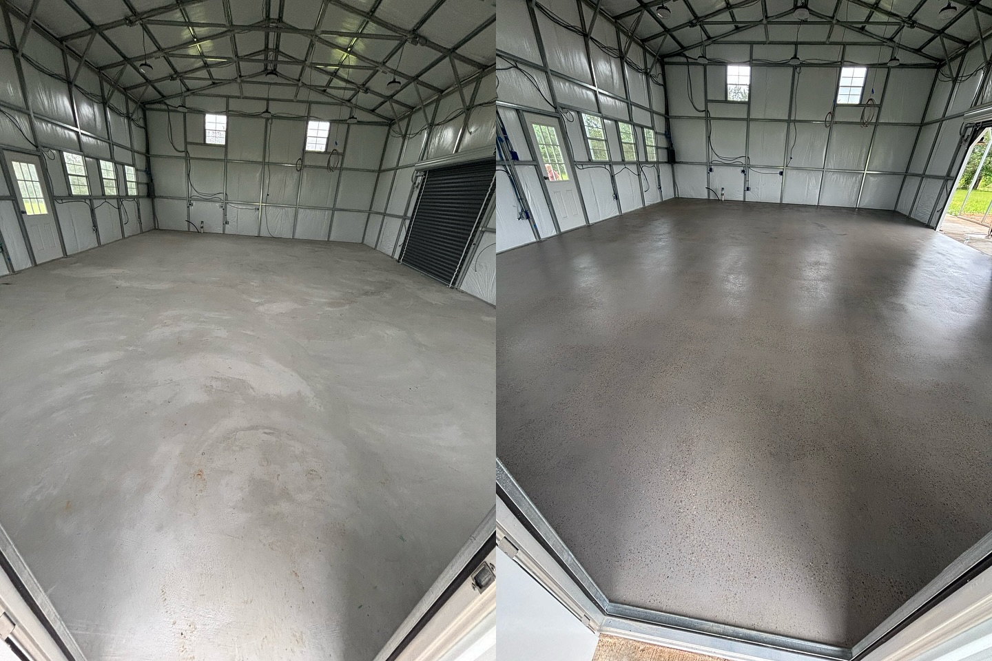 Before and after substrate correction transformation