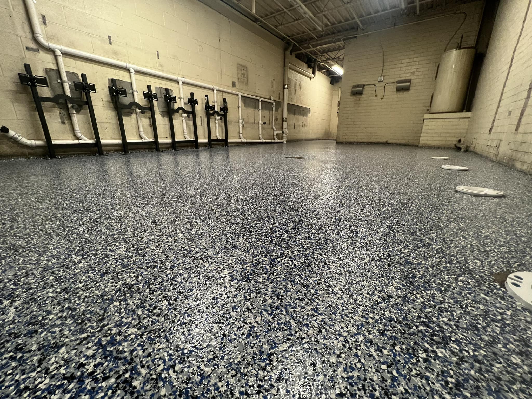 Finished protected garage floor